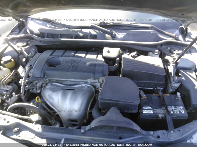 4T1BF3EK9BU127887 - 2011 TOYOTA CAMRY SE/LE/XLE GRAY photo 10