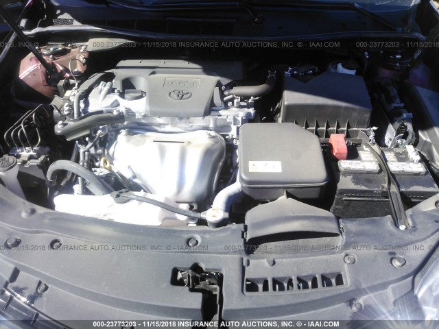 4T1BF1FK9HU764788 - 2017 TOYOTA CAMRY LE/XLE/SE/XSE RED photo 10