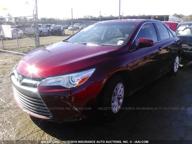 4T1BF1FK9HU764788 - 2017 TOYOTA CAMRY LE/XLE/SE/XSE RED photo 2