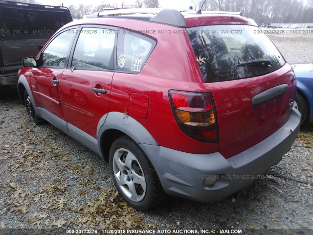 5Y2SL62823Z407632 - 2003 PONTIAC VIBE RED photo 3