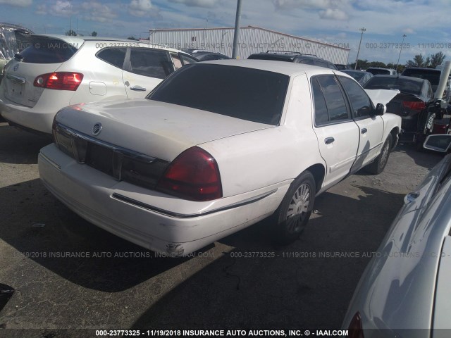 2MEFM74V98X615266 - 2008 MERCURY GRAND MARQUIS GS WHITE photo 4