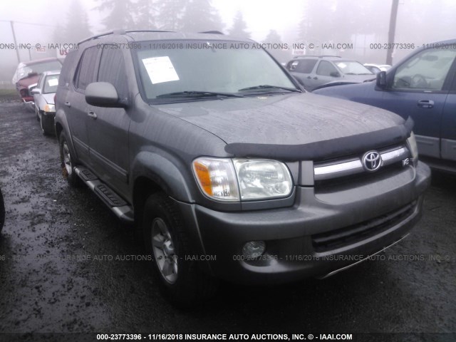 5TDBT44A05S238140 - 2005 TOYOTA SEQUOIA SR5 GRAY photo 1