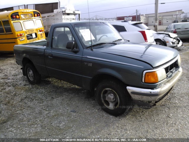 1FTCR10A4TUD40282 - 1996 FORD RANGER GREEN photo 1