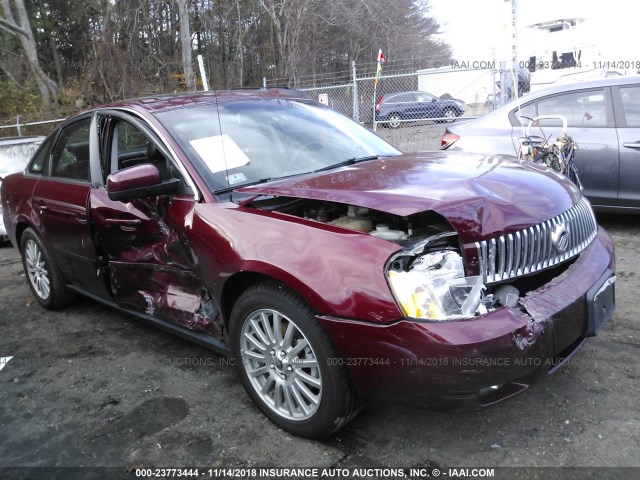 1MEFM42145G601789 - 2005 MERCURY MONTEGO PREMIER RED photo 1