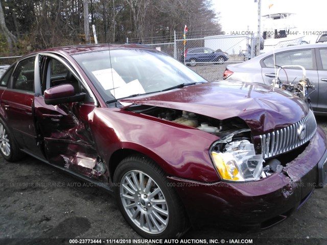 1MEFM42145G601789 - 2005 MERCURY MONTEGO PREMIER RED photo 6