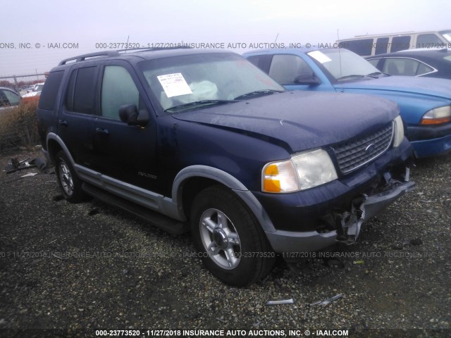 1FMDU73K92ZC82046 - 2002 FORD EXPLORER XLT BLUE photo 1