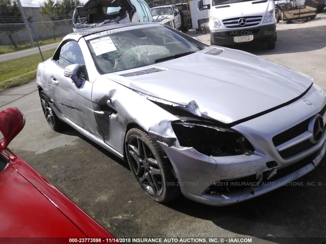 WDDPK4HA7FF100119 - 2015 MERCEDES-BENZ SLK 250 SILVER photo 1