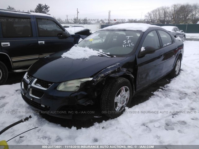 1B3AL46T26N253760 - 2006 DODGE STRATUS SXT BLUE photo 2