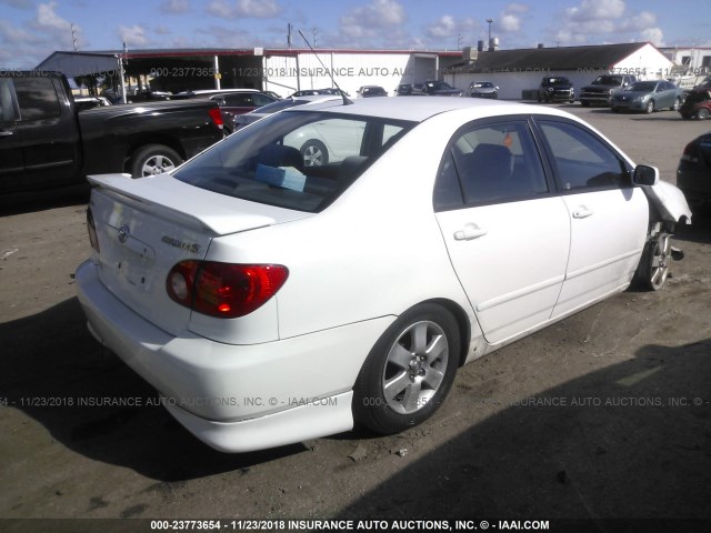 2T1BR32E44C231813 - 2004 TOYOTA COROLLA CE/LE/S WHITE photo 4