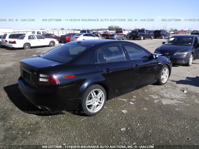 19UUA66258A047719 - 2008 ACURA TL BLACK photo 4