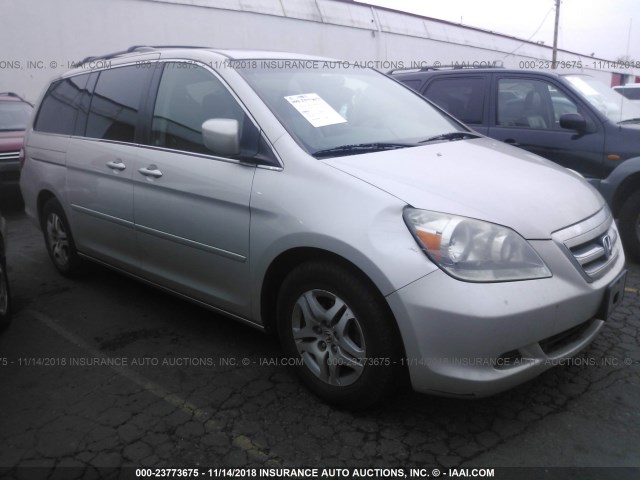 5FNRL38796B052478 - 2006 HONDA ODYSSEY EXL SILVER photo 1