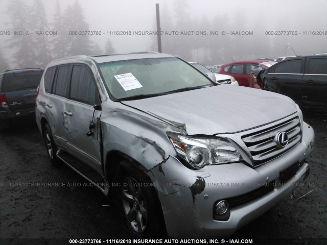 JTJJM7FX6C5039587 - 2012 LEXUS GX PREMIUM SILVER photo 1