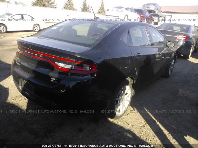 1C3CDFBB4ED743851 - 2014 DODGE DART SXT BLACK photo 4