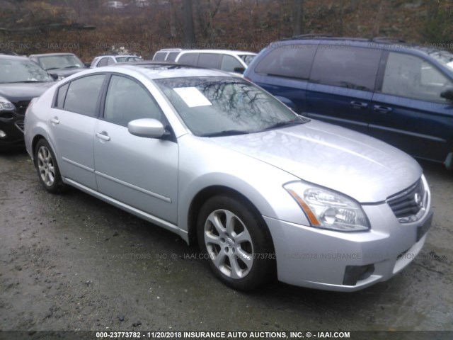 1N4BA41E37C866247 - 2007 NISSAN MAXIMA SE/SL SILVER photo 1