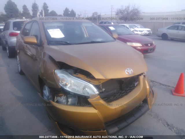 2T1GE40E09C002627 - 2009 TOYOTA COROLLA MATRIX XRS ORANGE photo 1