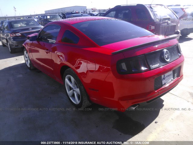 1ZVBP8CF8E5252332 - 2014 FORD MUSTANG GT RED photo 3