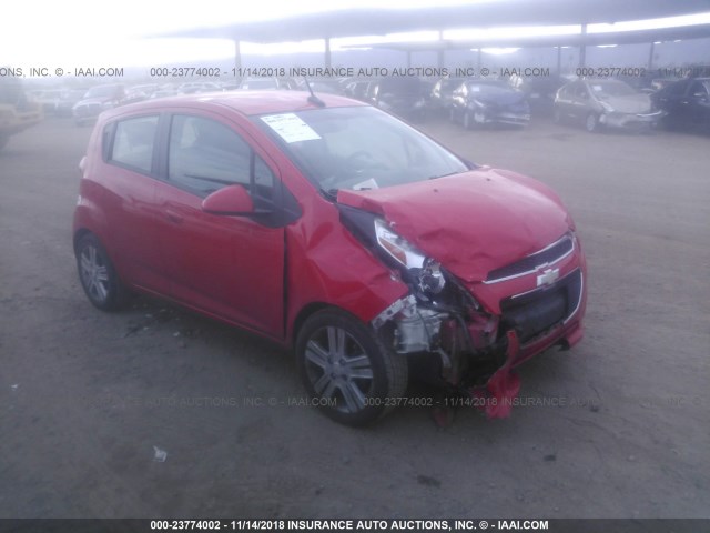 KL8CB6S9XDC533945 - 2013 CHEVROLET SPARK LS RED photo 1