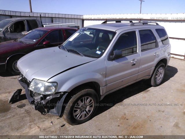 4M2YU81127KJ15401 - 2007 MERCURY MARINER LUXURY SILVER photo 2