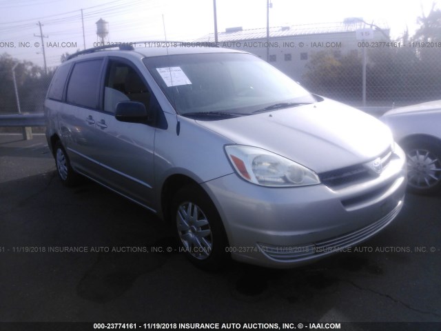 5TDZA23C64S165785 - 2004 TOYOTA SIENNA CE/LE SILVER photo 1