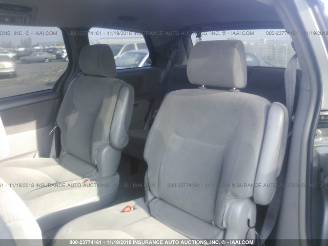 5TDZA23C64S165785 - 2004 TOYOTA SIENNA CE/LE SILVER photo 8