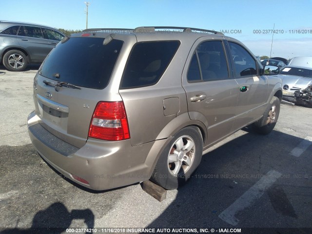 KNDJD735985761584 - 2008 KIA SORENTO EX/LX GRAY photo 4