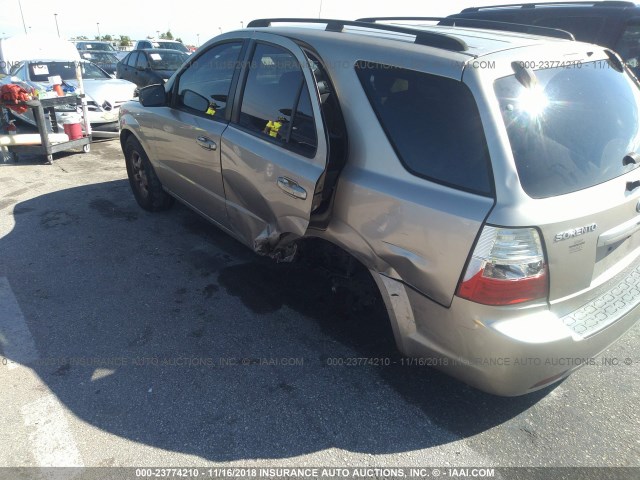 KNDJD735985761584 - 2008 KIA SORENTO EX/LX GRAY photo 6