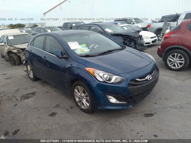 KMHD35LH4FU237630 - 2015 HYUNDAI ELANTRA GT BLUE photo 1