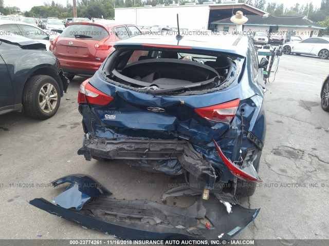 KMHD35LH4FU237630 - 2015 HYUNDAI ELANTRA GT BLUE photo 6