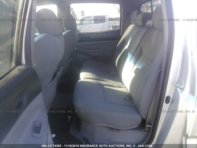 3TMLU42N08M014653 - 2008 TOYOTA TACOMA DOUBLE CAB 银色 照片 8