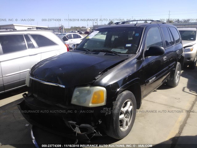 1GKDS13S242176805 - 2004 GMC ENVOY BLACK photo 2