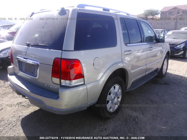 5LMEU68H35ZJ25691 - 2005 LINCOLN AVIATOR 棕色 照片 4