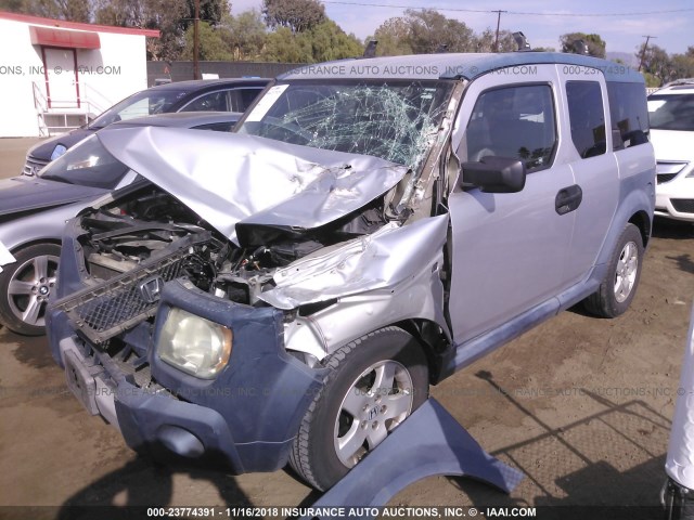 5J6YH28625L003420 - 2005 HONDA ELEMENT EX SILVER photo 2