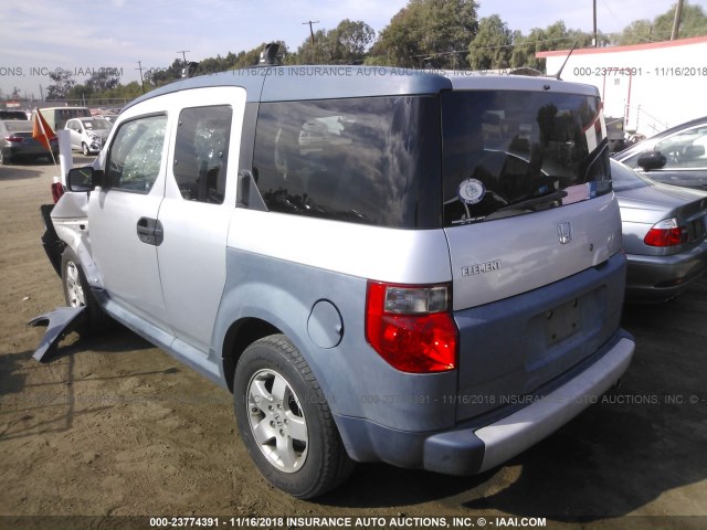 5J6YH28625L003420 - 2005 HONDA ELEMENT EX SILVER photo 3