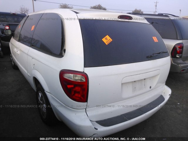 2B8GP44321R243026 - 2001 DODGE GRAND CARAVAN SPORT WHITE photo 3