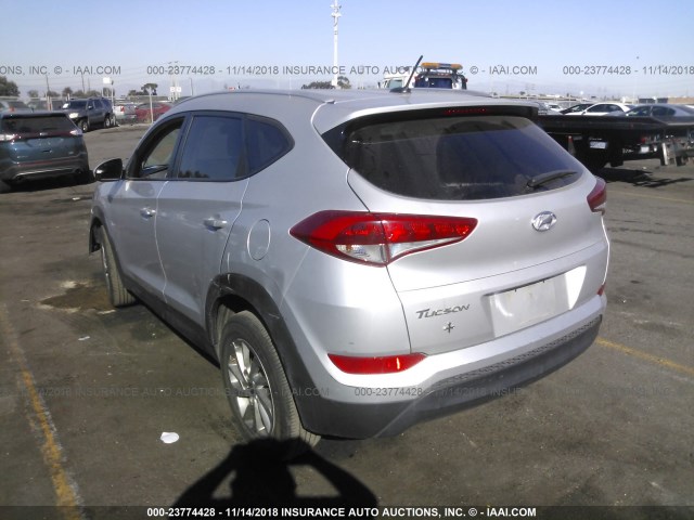 KM8J33A40GU110916 - 2016 HYUNDAI TUCSON LIMITED/SPORT AND ECO/SE SILVER photo 3