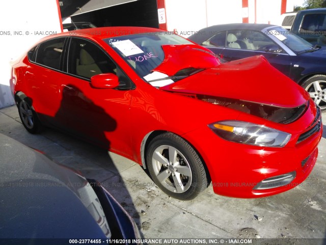 1C3CDFBB9GD766383 - 2016 DODGE DART SXT RED photo 1