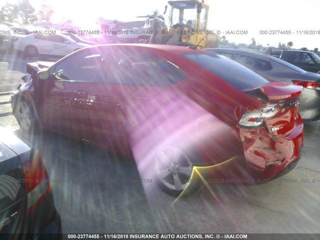 1C3CDFBB9GD766383 - 2016 DODGE DART SXT RED photo 3