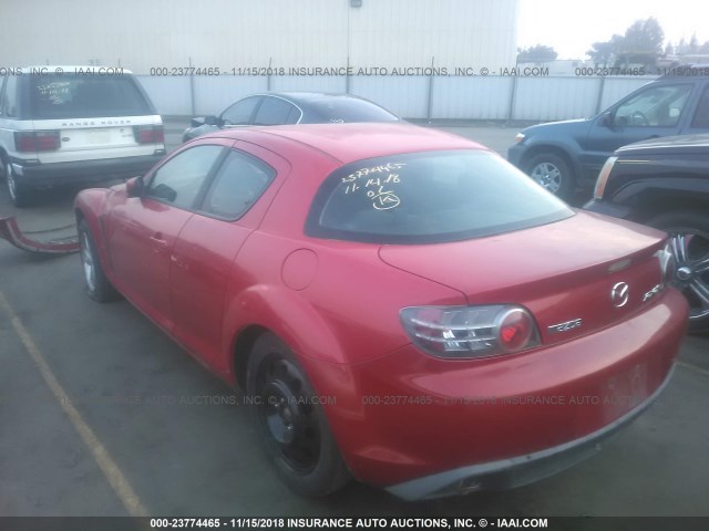 JM1FE17N850160458 - 2005 MAZDA RX8 RED photo 3