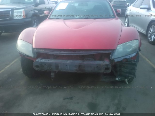 JM1FE17N850160458 - 2005 MAZDA RX8 RED photo 6