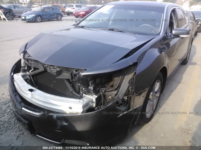 19UUA8F55CA036461 - 2012 ACURA TL GRAY photo 2