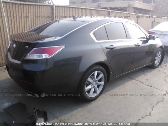 19UUA8F55CA036461 - 2012 ACURA TL GRAY photo 4