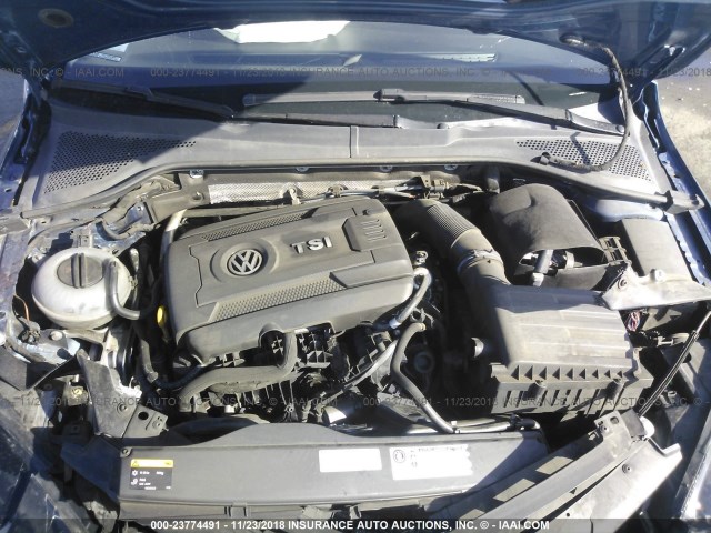 3VW817AU3FM020448 - 2015 VOLKSWAGEN GOLF BLUE photo 10