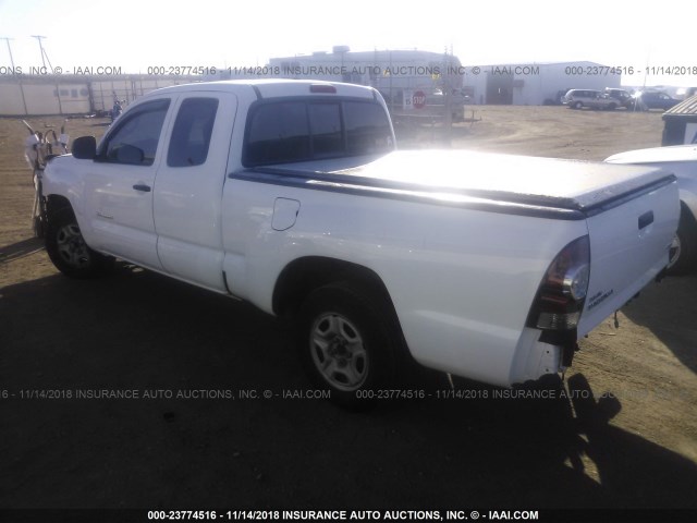 5TFTX4CNXBX008043 - 2011 TOYOTA TACOMA ACCESS CAB თეთრი ფოტო 3