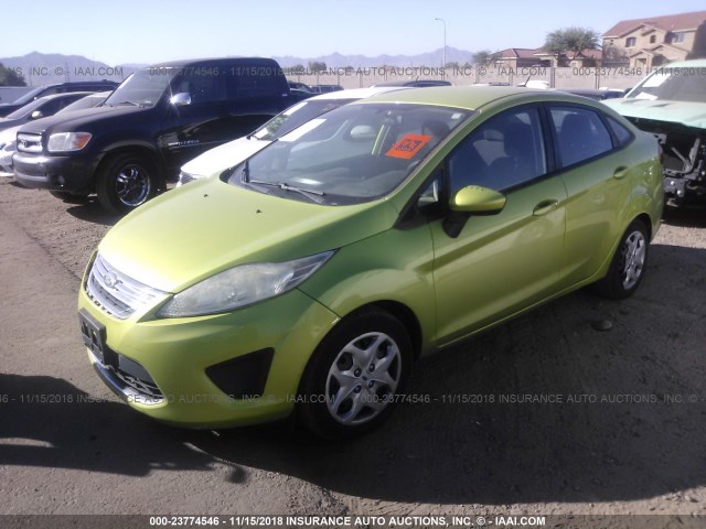 3FADP4BJ4BM204980 - 2011 FORD FIESTA SE GREEN photo 2