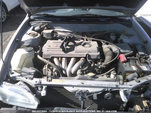 2T1BR12E0YC317629 - 2000 TOYOTA COROLLA VE/CE/LE SILVER photo 10