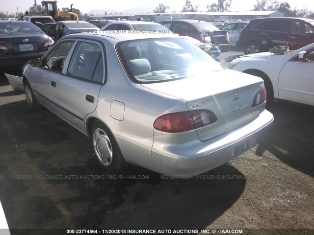 2T1BR12E0YC317629 - 2000 TOYOTA COROLLA VE/CE/LE SILVER photo 3