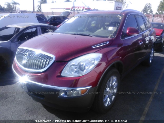 5GAKRCED0CJ347940 - 2012 BUICK ENCLAVE RED photo 2