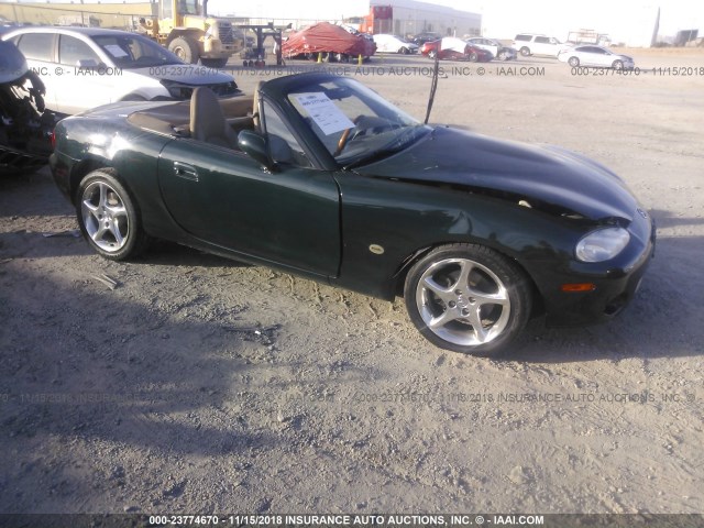 JM1NB353610209457 - 2001 MAZDA MX-5 MIATA LS GREEN photo 1