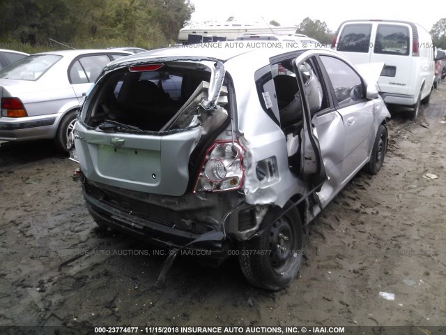 KL1TD66626B546528 - 2006 CHEVROLET AVEO SILVER photo 6