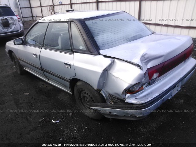 4S3BC633XP1645638 - 1993 SUBARU LEGACY L BLUE photo 3